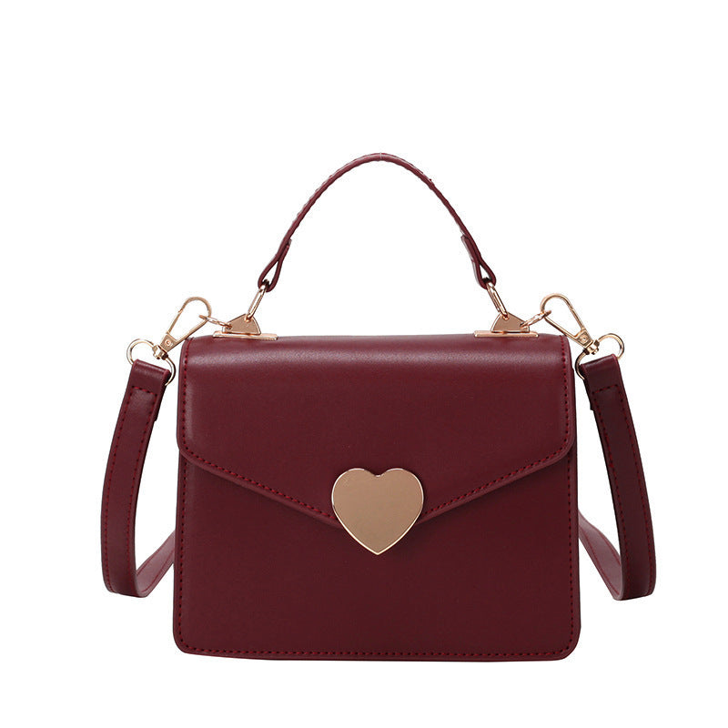 Heart Lock Crossbody Bag