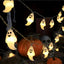 Cadena de luces con forma de calabaza para Halloween