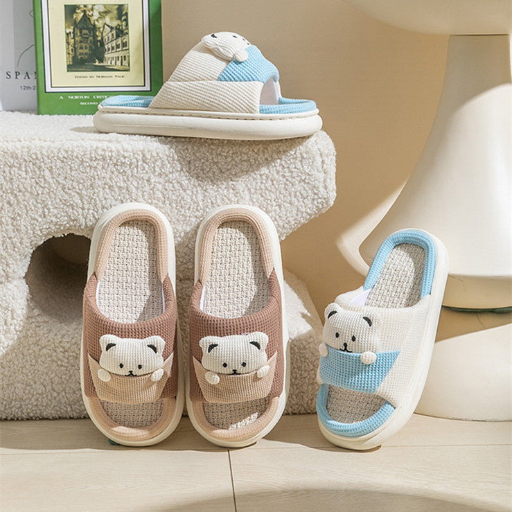 Cute Comfortable Bear Slippers