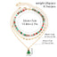 Beaded Women's Christmas Necklace