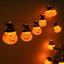 Cadena de luces con forma de calabaza para Halloween