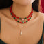 Beaded Women's Christmas Necklace