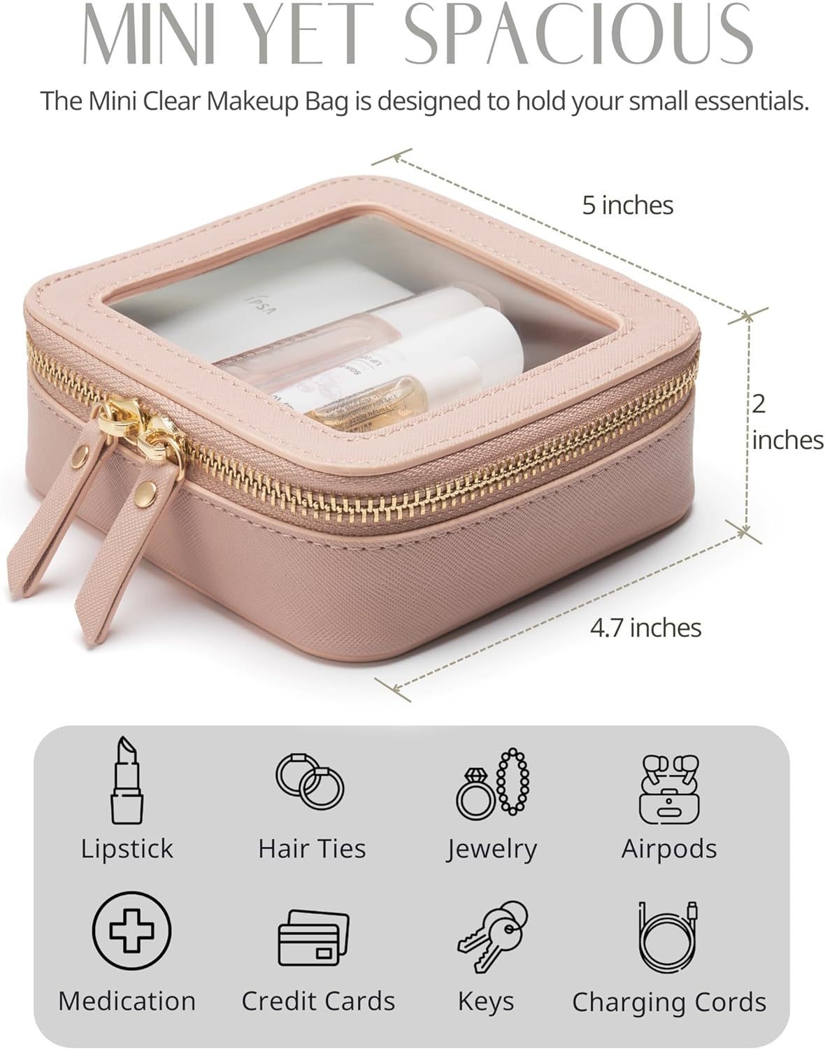 Compact Cosmetics Bag