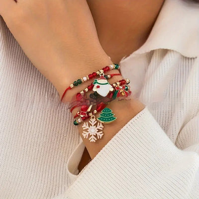 Christmas Beaded Bracelet