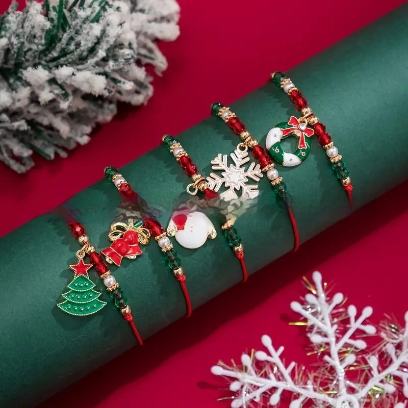 Christmas Beaded Bracelet