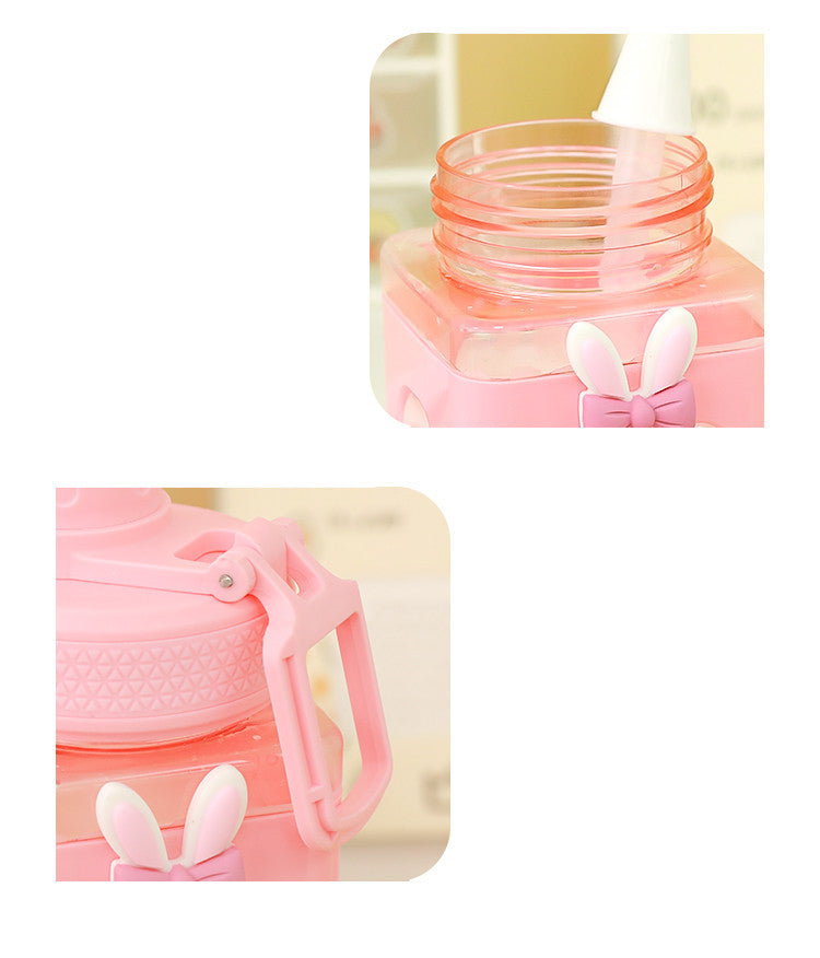 Sweet Pastel Straw Bottle