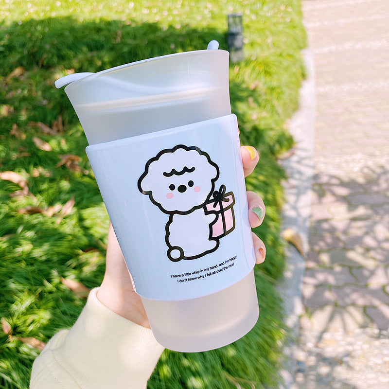 Cute Alpaca Straw Cup