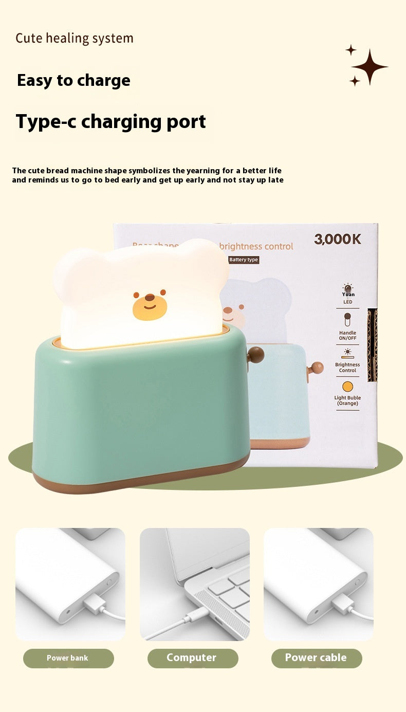 Cute Bear Toast Lamp