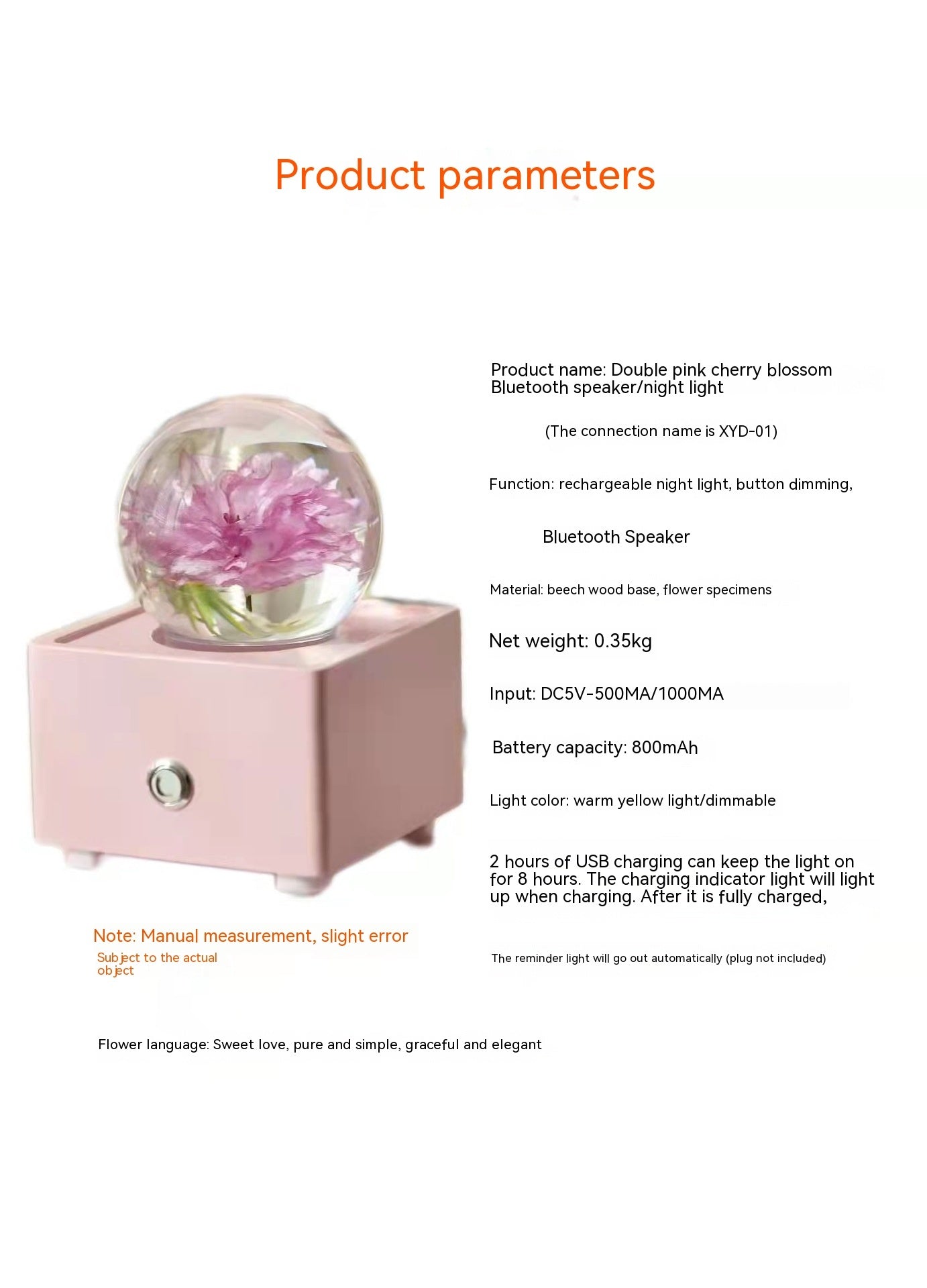 Crystal Ball Cherry Blossom Speaker