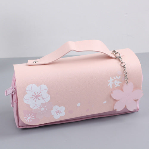 Cherry Blossom Double Zipper Case