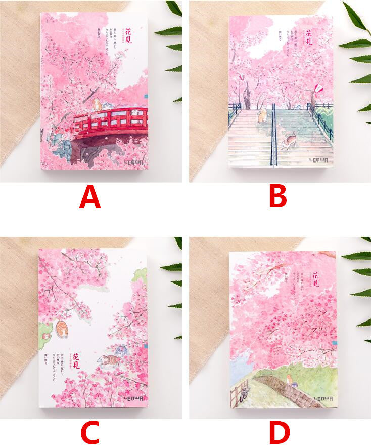 Lovely Cherry Blossom Ample Notebook