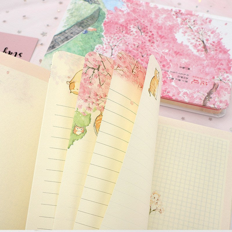 Lovely Cherry Blossom Ample Notebook