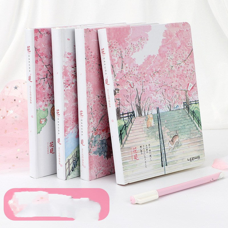 Lovely Cherry Blossom Ample Notebook