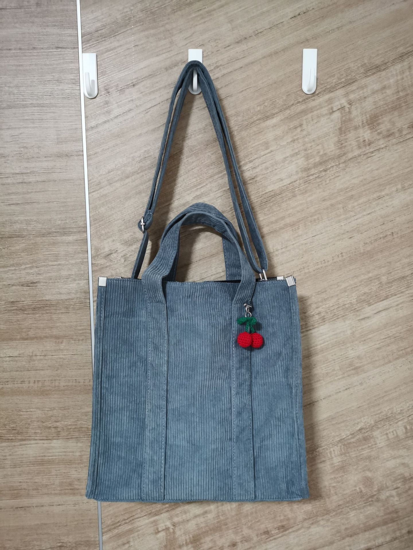 Cherry Corduroy Bag