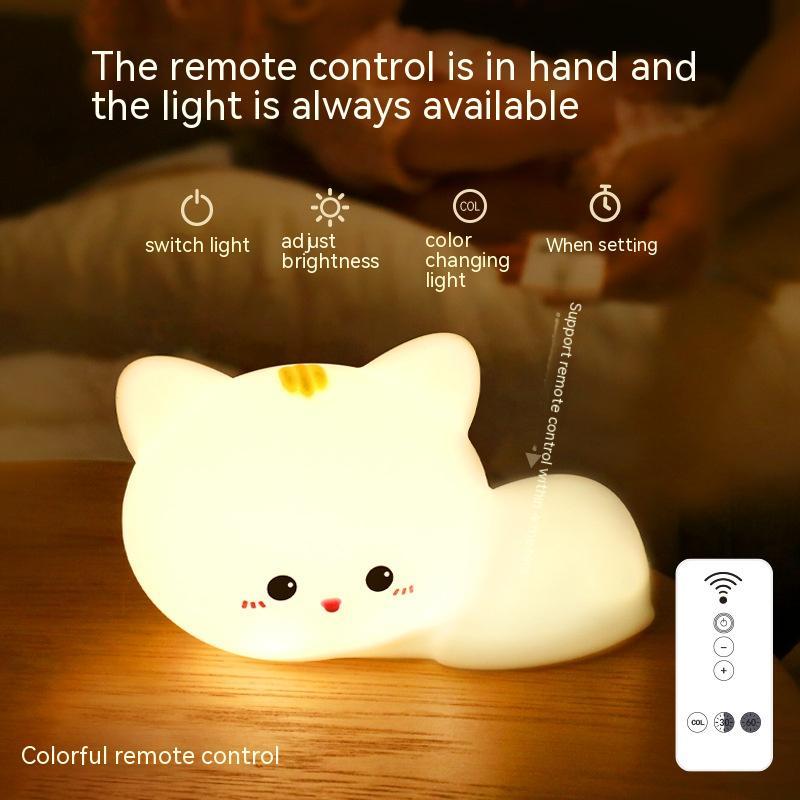 Cute Cat Silicone Lamp