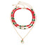 Beaded Women's Christmas Necklace