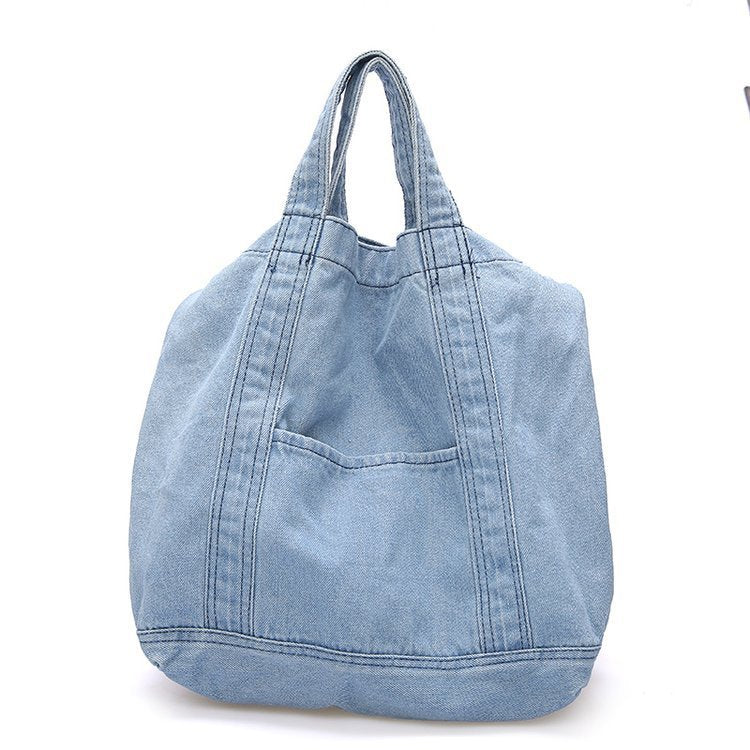 Denim Large Tote Bag