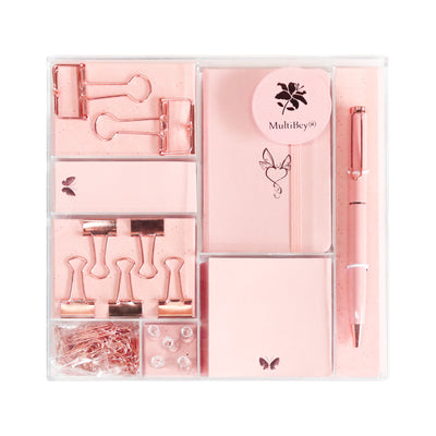 Rose gold stationery set gift box