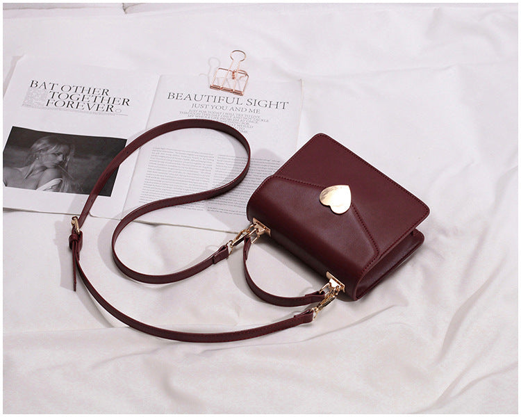 Heart Lock Crossbody Bag