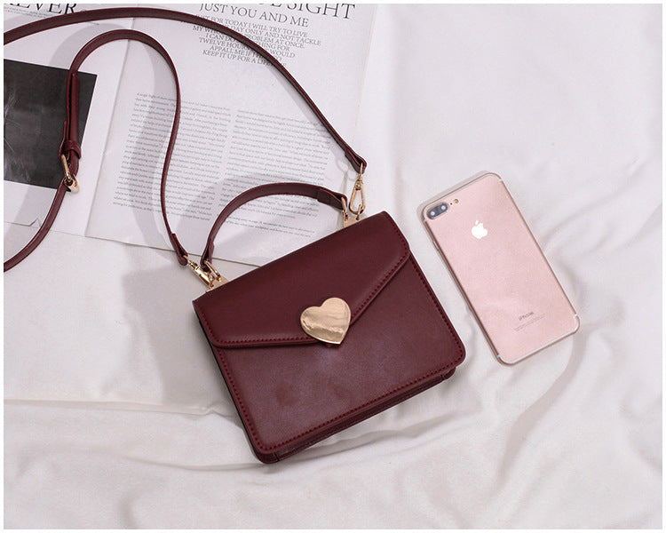 Heart Lock Crossbody Bag