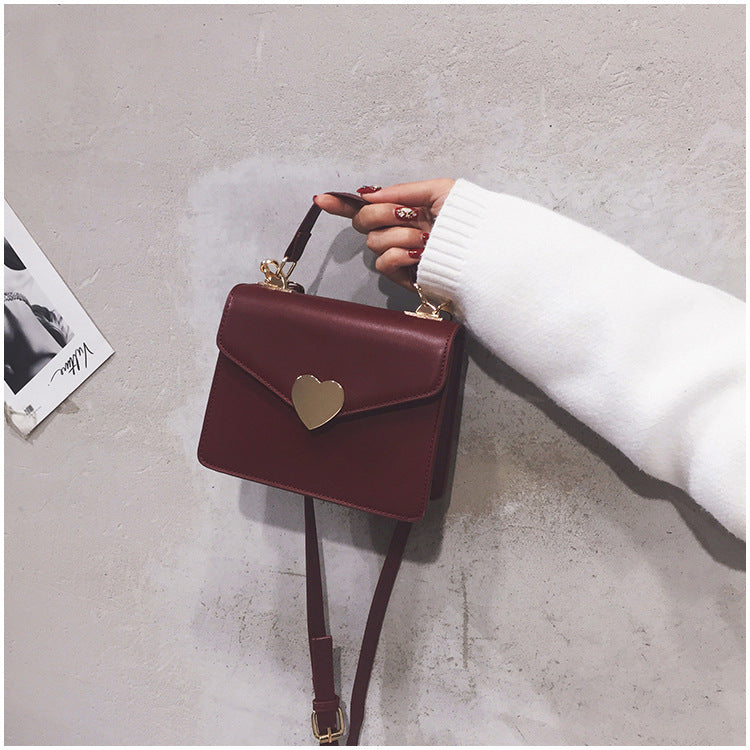 Heart Lock Crossbody Bag