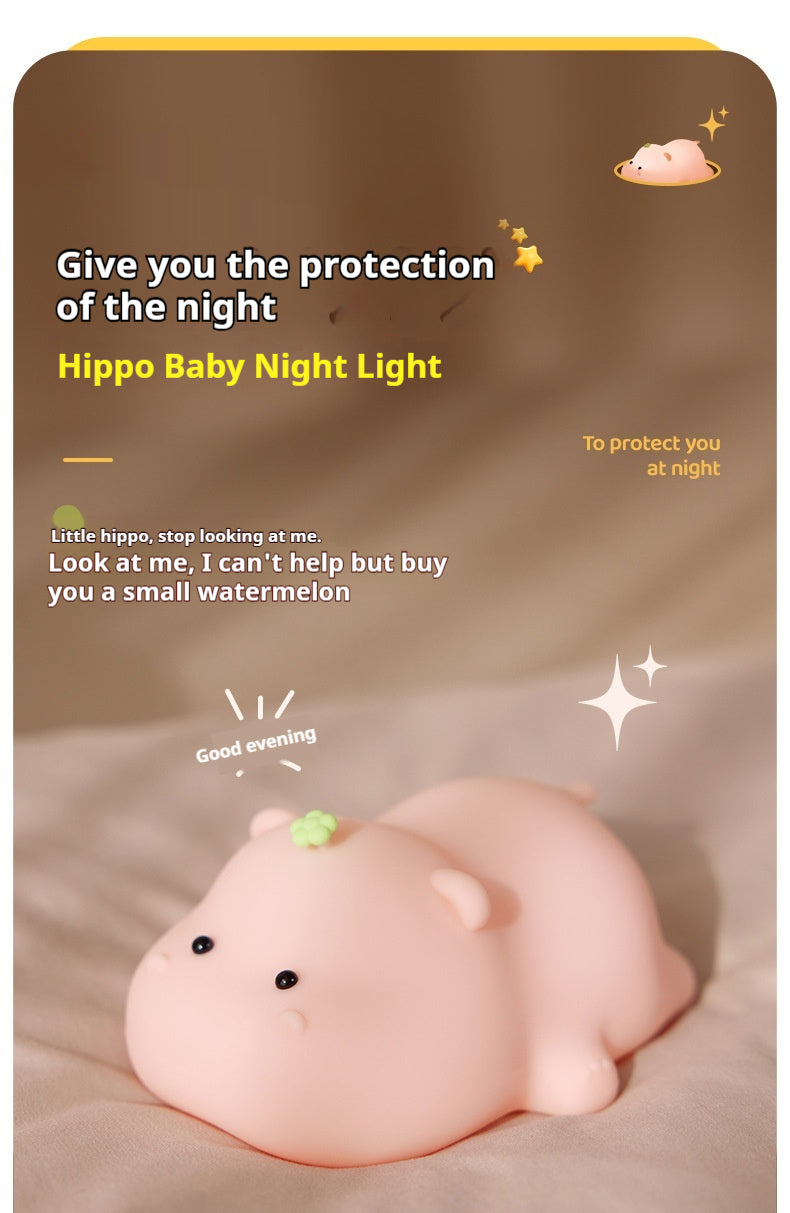 Hippo Silicone Night Lamp