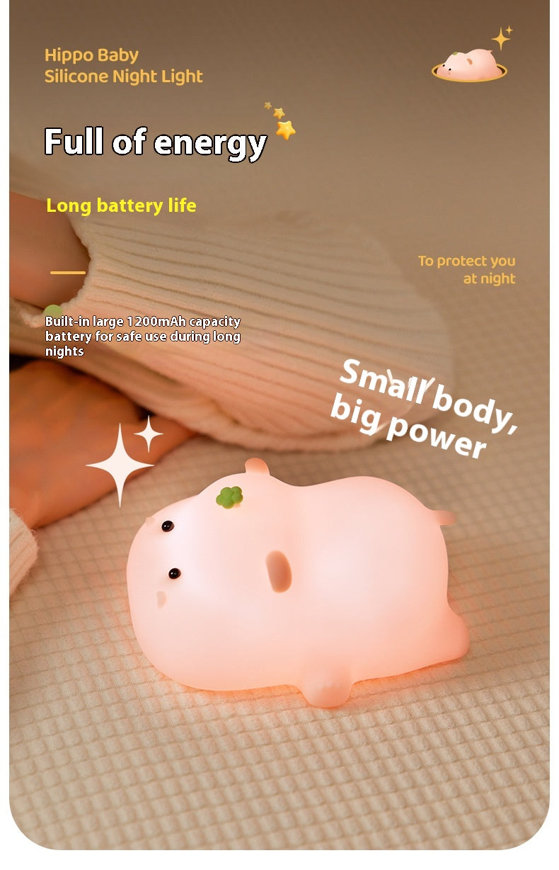 Hippo Silicone Night Lamp