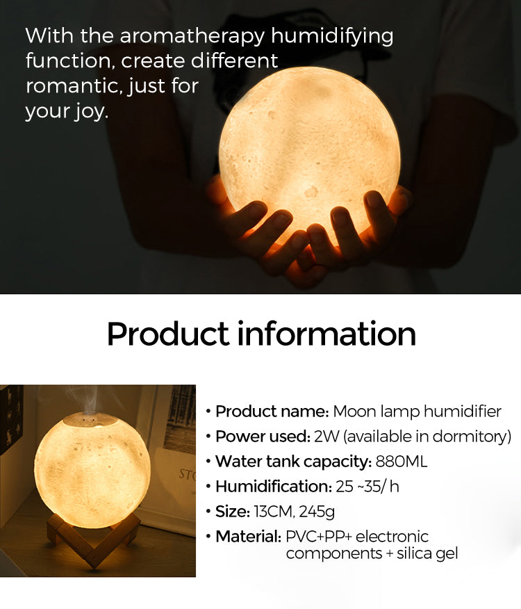 Moon Night Lamp Humidifier