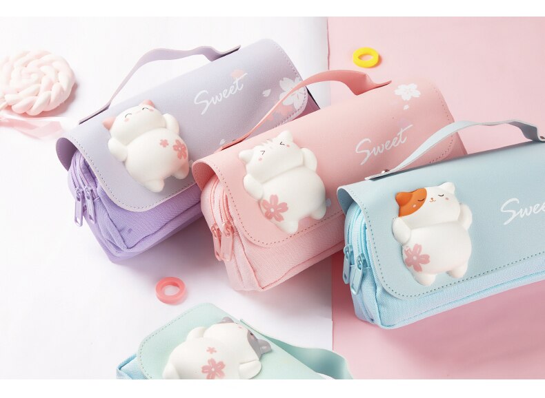 Sakura Double Zipper Case