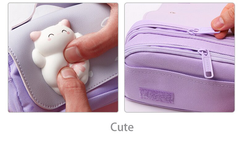 Sakura Double Zipper Case