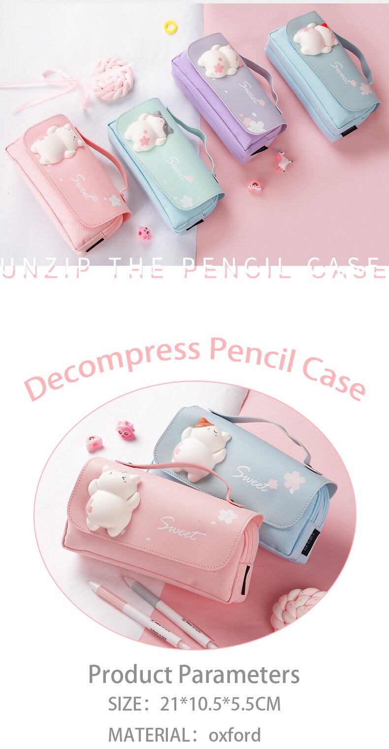 Sakura Double Zipper Case